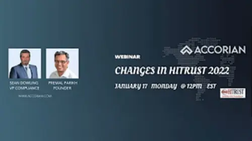 Changes in HITRUST for 2022