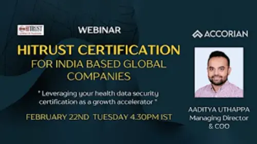 HITRUST Certification for Indian Based Global Companies