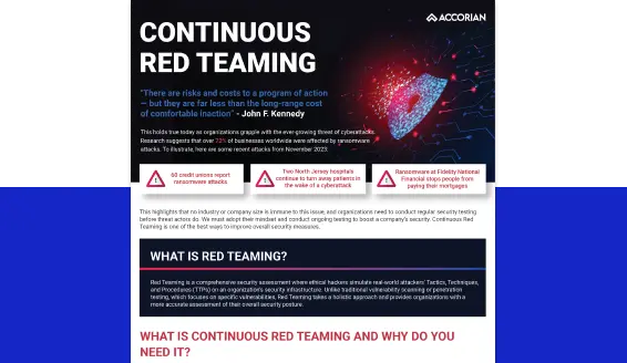 Red teaming Brochure
