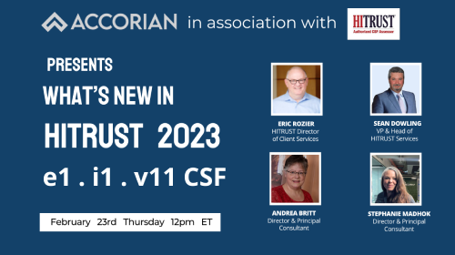 What’s new in HITRUST 2023 : e1 / i1 / v11 CSF